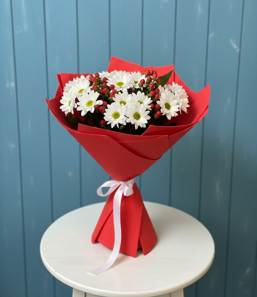 Букет цветов из: Хризантемы в Цветочный