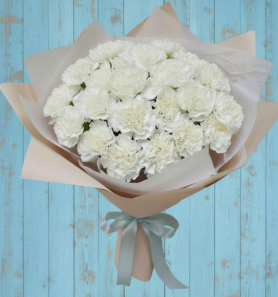 Букет цветов из: Гвоздики в Цветочный