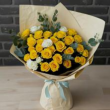 Букет цветов из:  Розы #REPLACE_PRED# Цветочный