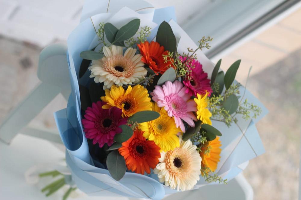 Букет цветов из: Герберы в Цветочный