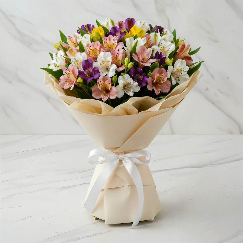 Букет цветов из: Альстромерии в Цветочный