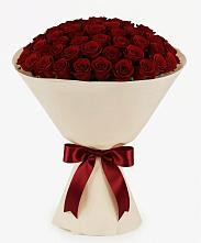 Букет 101 Бордовая роза Блэк Бакарра в Цветочный