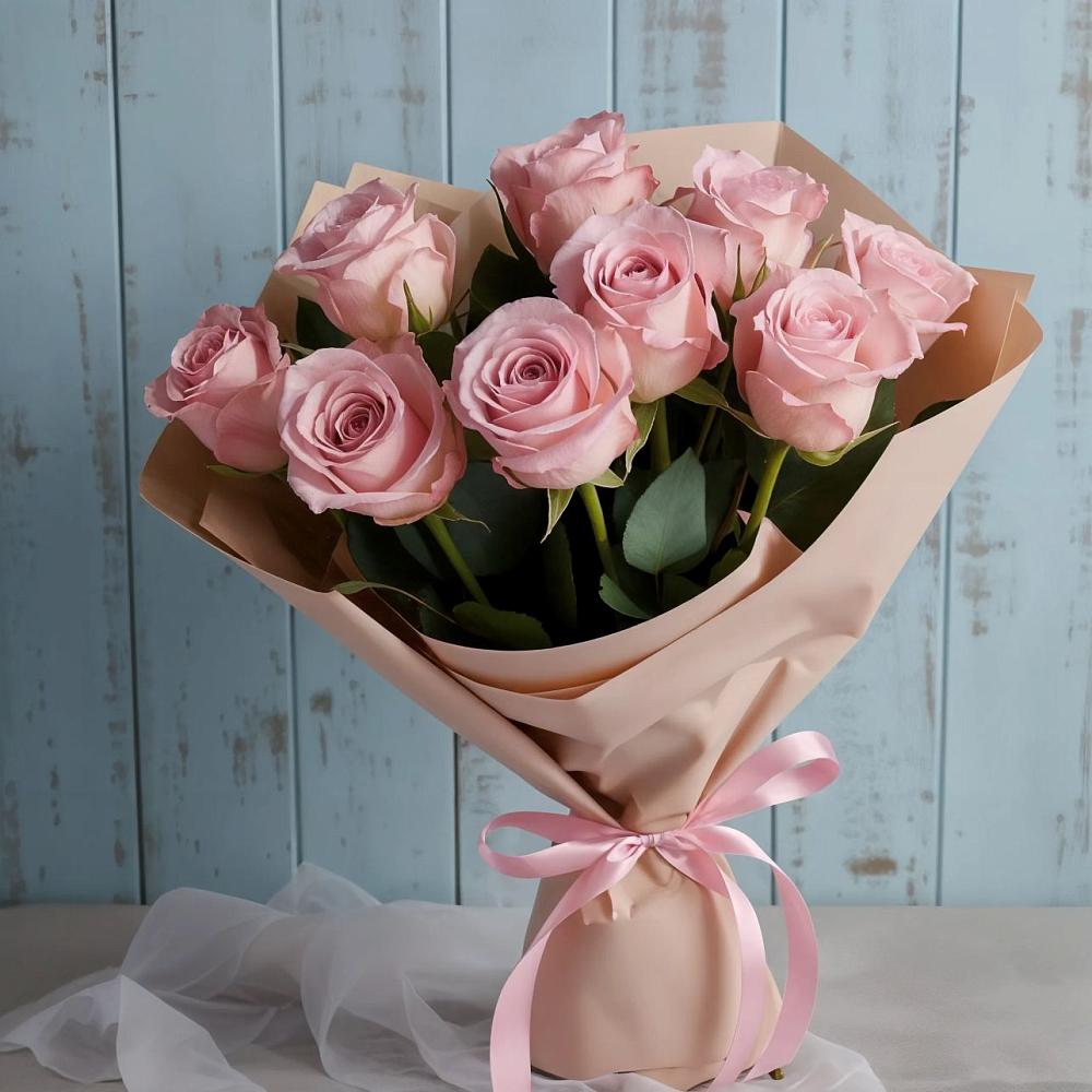 Букет цветов из: Розы в Цветочный