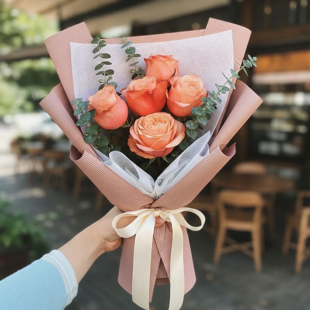 Букет цветов из: Розы в Цветочный