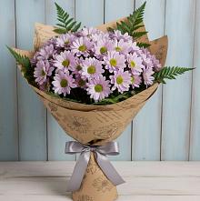 Букет цветов из:  Хризантемы #REPLACE_PRED# Цветочный