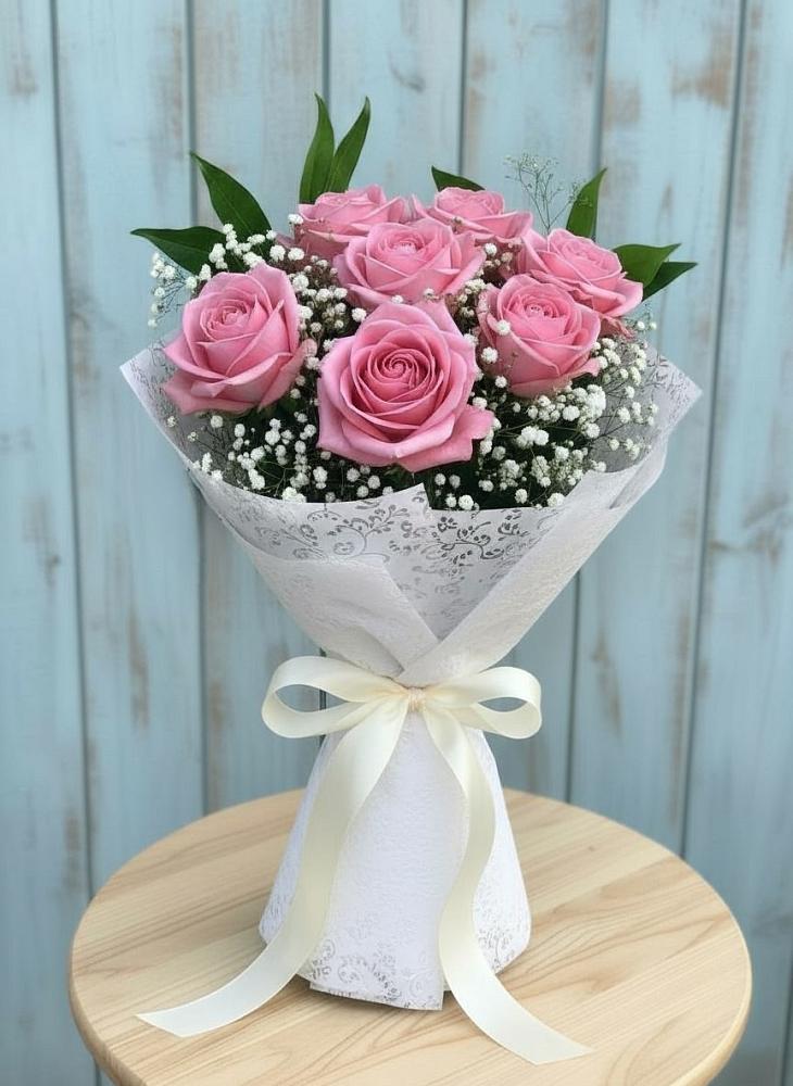 Букет цветов из: Розы в Цветочный