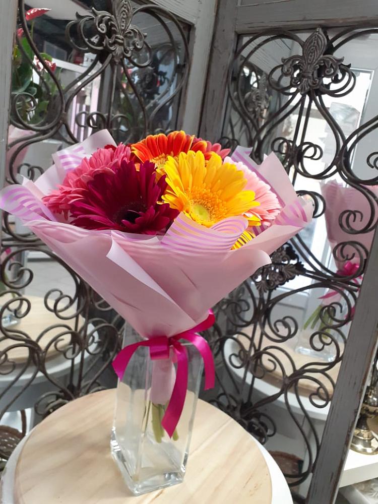 Букет цветов из: Герберы в Цветочный