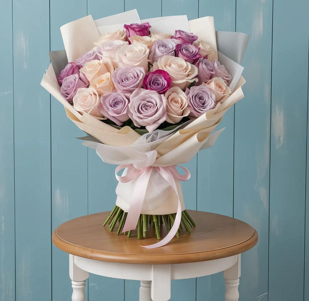 Букет цветов из: Розы в Цветочный