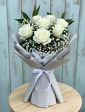 Букет цветов из:  Розы в Цветочный