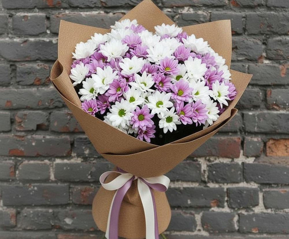 Букет цветов из: Хризантемы в Цветочный