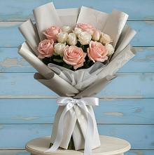 Букет цветов из:  Розы #REPLACE_PRED# Цветочный