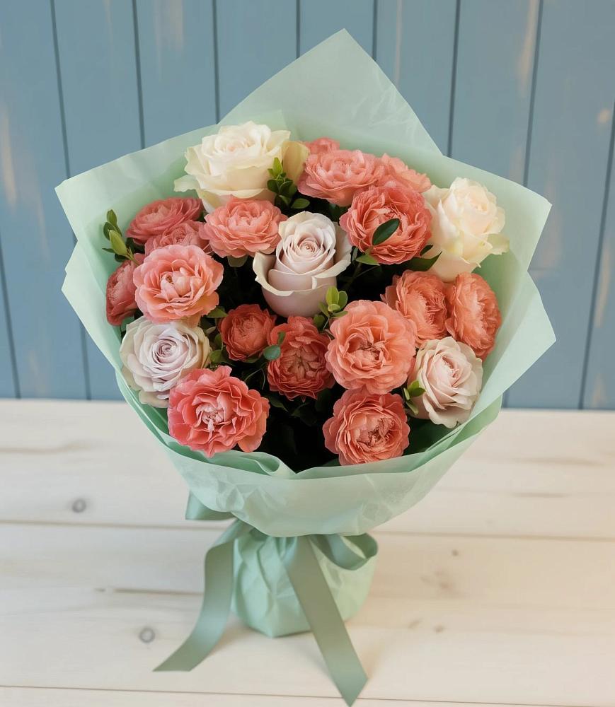 Букет цветов из: Розы в Цветочный