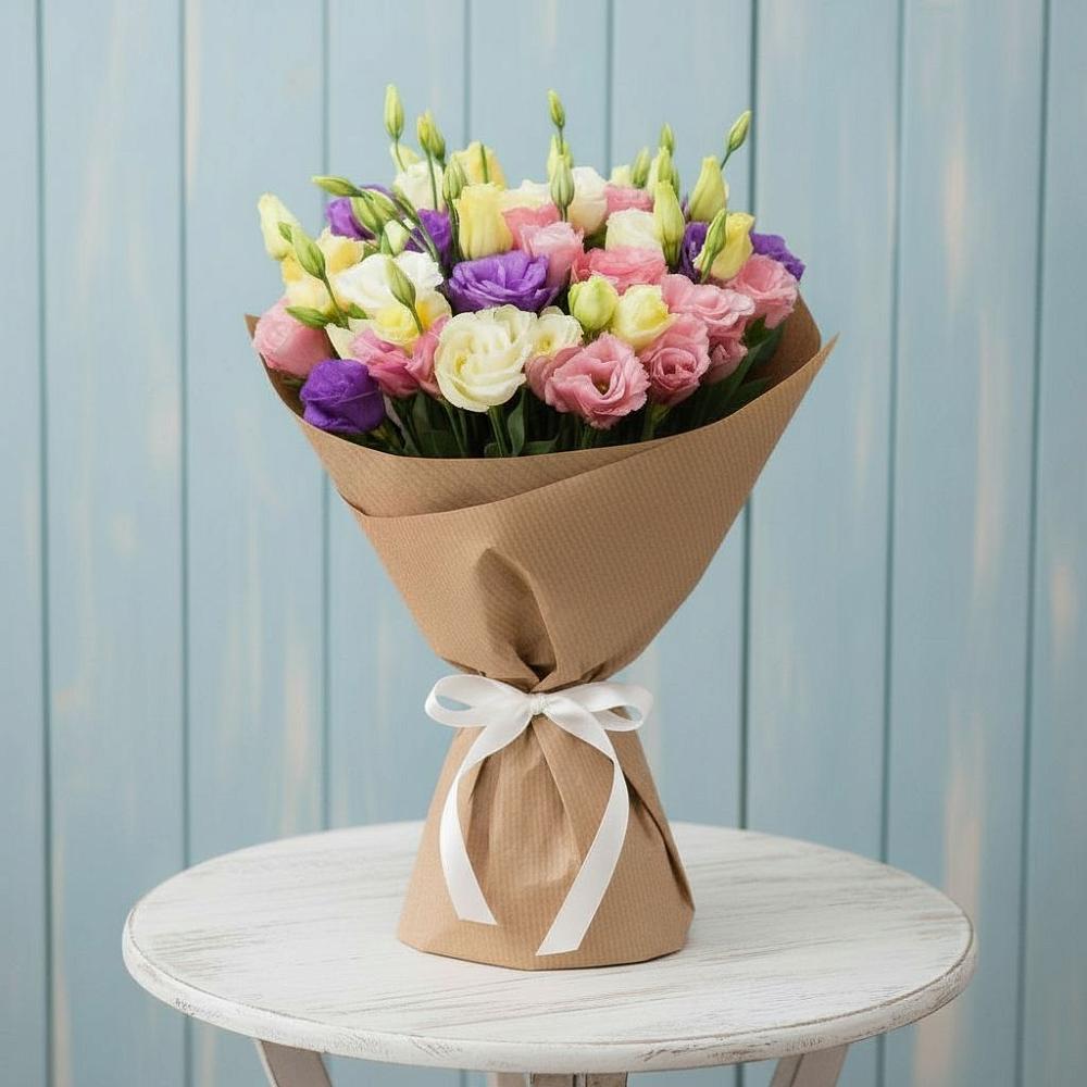 Букет цветов из: Лизиантусы в Цветочный