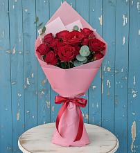 Букет цветов из:  Розы в Цветочный