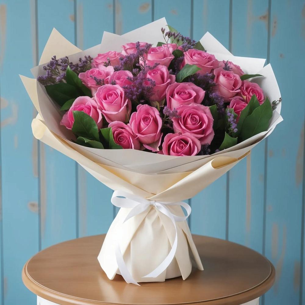 Букет цветов из: Розы в Цветочный