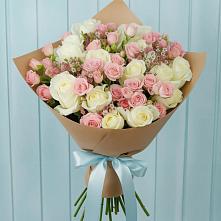 Букет цветов из:  Розы в Цветочный